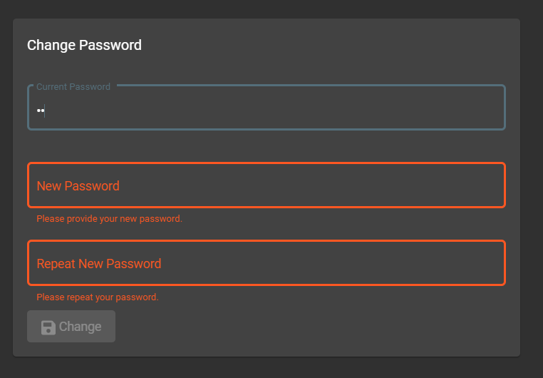 Change Password